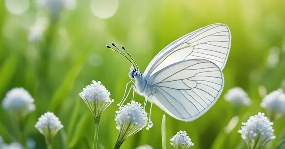 White Butterfly In Your Garden