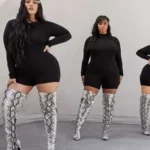 plus size thigh high boots