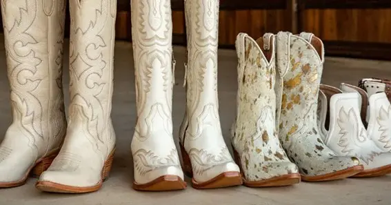 white cowboy boots